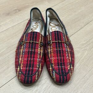 SAM EDELMAN Tweed Loraine Leather Slip-On Loafer 8